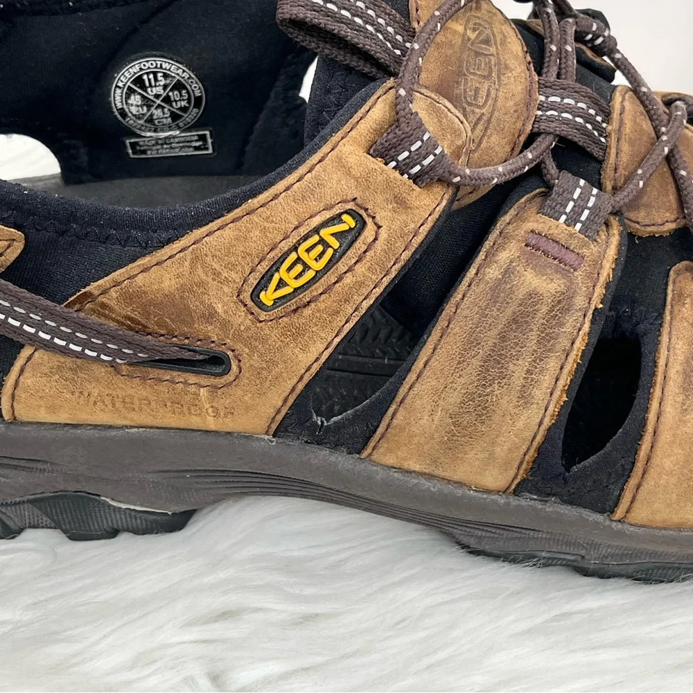 Keen Waterproof Sandals Hiking Water Shoes Brown Mens Size 11.5